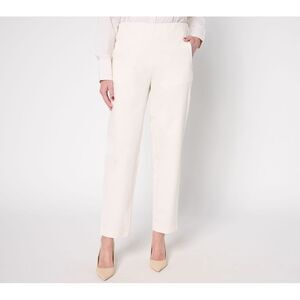 BEAUTIFUL by Lawrence Zarian Women's Plus Sz Pants 1X Striped White A680689